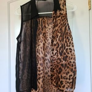 Cheetah Print Blouse